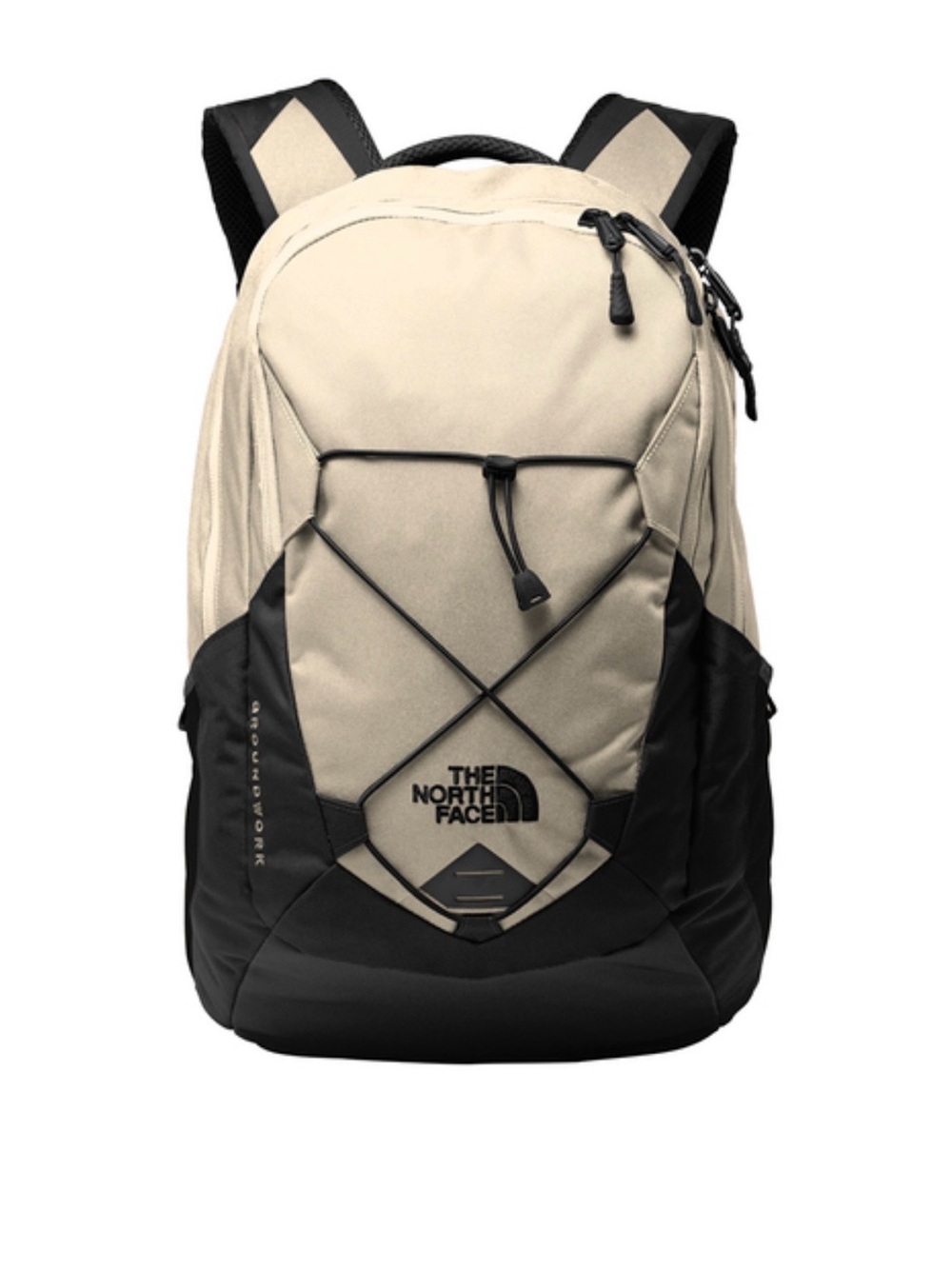 The North Face Groundwork Backpack - Cream & Black